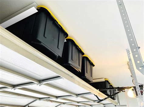 Tote Slide PRO Overhead Garage Storage Rack